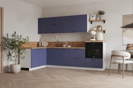 Готовая кухня КГ Угловой 1500х2700 (с пм) , Ежевика  Арника РМ