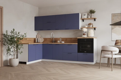 Готовая кухня КГ Угловой 1500х2700 (с пм) , Ежевика  Арника РМ