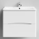 Тумба Адель 70 подвесной, белый глянец Vodok с раковиной в комплекте Тумба Адель 70 подвесной, белый глянец Vodok с раковиной в комплекте