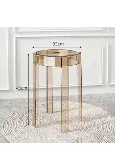 Табурет пластиковый MOTI серый