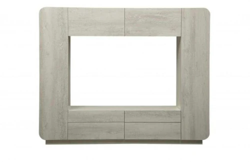 Стенка Лаванда-2 белый/бетон