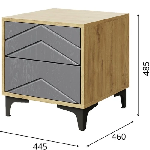 Спальня «Тиана» КМК 0967, дуб наварра/графит