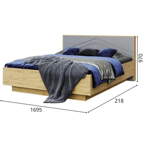 Спальня «Тиана» КМК 0967, дуб наварра/графит