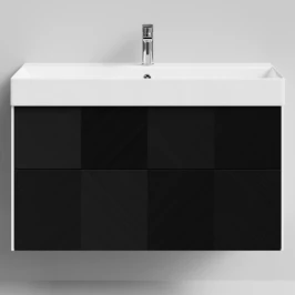 Тумба Катарини, 100 подвесной, Дуб цвет 27 Vodok с раковиной в комплекте