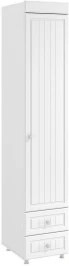 Шкаф-пенал 1дв. (гл.560) с ящиками Монако МН-35 белое дерево