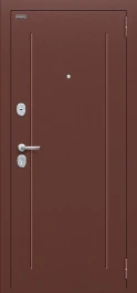 Входная дверь BRAVO Любо Мини Антик Медный/Dark Barnwood 
