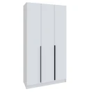 Шкаф Мадрид (1,2) с 3 ящ. внутри без зеркала белый