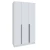 Шкаф Мадрид (1,2) с 3 ящ. внутри без зеркала белый