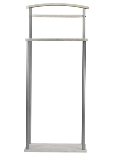 Вешалка костюмная Верис 4 металлик/дуб дымчатый