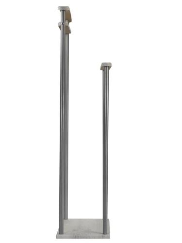 Вешалка костюмная Верис 4 металлик/дуб дымчатый