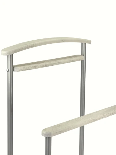 Вешалка костюмная Верис 4 металлик/дуб дымчатый