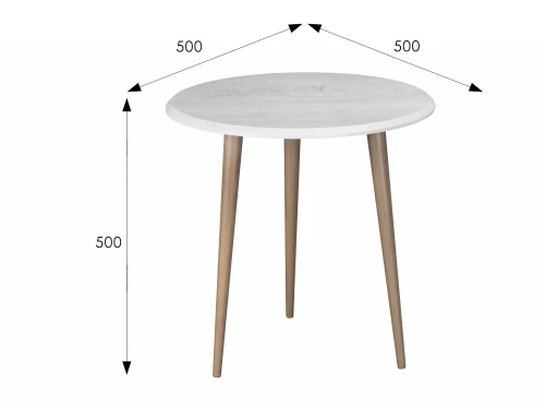 Стол журнальный BeautyStyle 9 дуб дымчатый/шимо