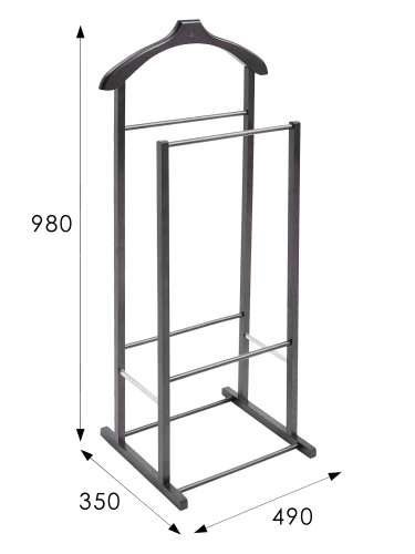Вешалка костюмная В 27Н венге