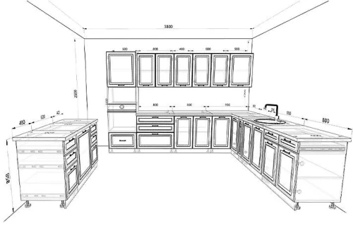 Кухня Ницца Роял Комплектация 2