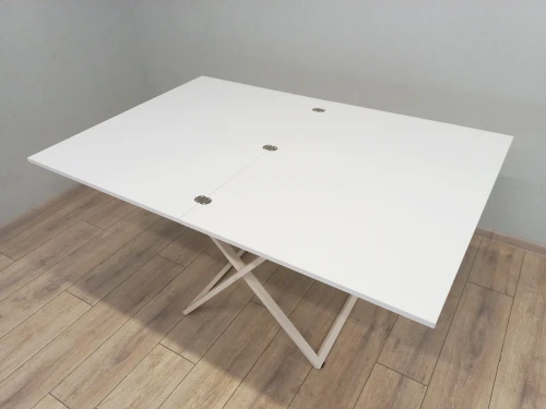 Стол трансформер Орфей 1, белый/белый