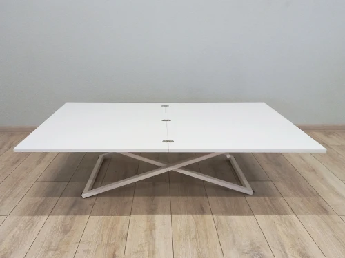 Стол трансформер Орфей 1, белый/белый