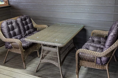 Комплект мебели из искусственного ротанга Мэдисон (Medison ) Сompany Set Brown с подушками на сидение и спинку