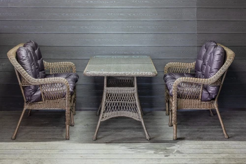 Комплект мебели из искусственного ротанга Мэдисон (Medison ) Сompany Set Brown с подушками на сидение и спинку