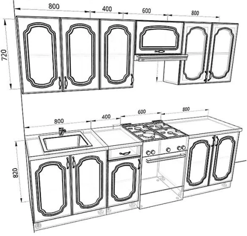 Кухня Базис-Классика Комплектация 9