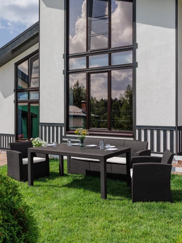 Обеденный комплект LANA DINING S коричневый