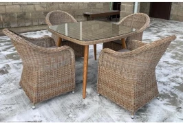 Комплект мебели T368/Y490 Light brown (4+1)