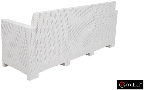 Комплект мебели NEBRASKA SOFA 3 (3х местный диван), белый