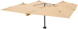 Зонт четверной Тулуза 3*3м, цвет песочный