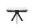 Стол DikLine DKU120 Керамика Белый мрамор/подстолье черное/опоры черные (2 уп.)