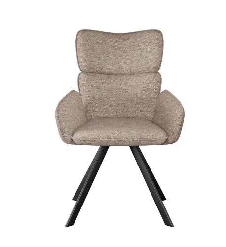 Стул DikLine 501 поворотный NS05 CAPPUCCINO, ножки черные