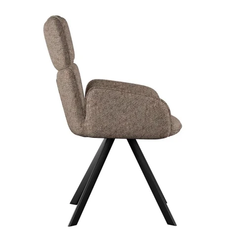 Стул DikLine 501 поворотный NS05 CAPPUCCINO, ножки черные