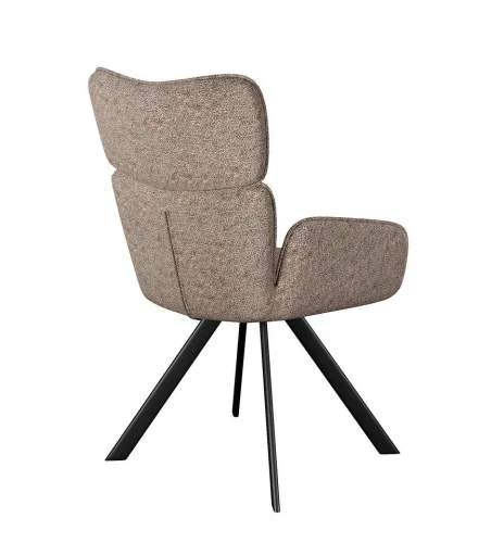 Стул DikLine 501 поворотный NS05 CAPPUCCINO, ножки черные