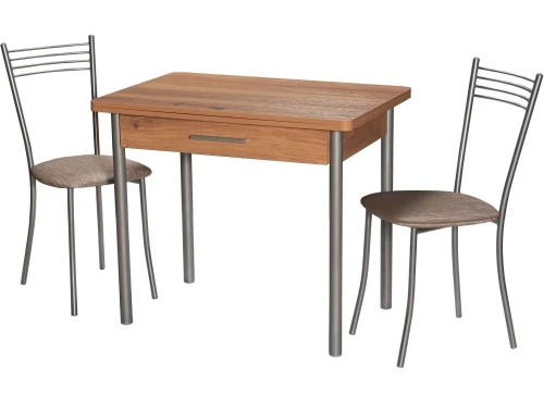 Стол М20 ДП1-02-05 900(1200)*600, ЛДСП:Дуб горный, Н/стола (Металлик)