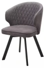 Стул SKAT 360 град. поворот. B28 Темно-серый, велюр / черный каркас, М-City