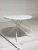 Стол ДАРИО D100 Белый, стекло/ Белый каркас М-City