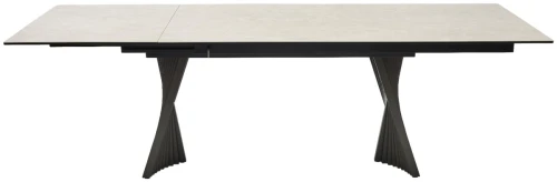 Стол YOAKIM 180 TL-102 Бежевый мрамор, испанская керамика / Темно-серый каркас, ®DISAUR