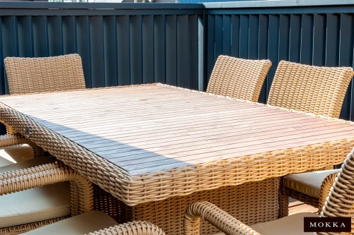 Комплект плетеной мебели MOKKA BELLA Family малый, соломенный