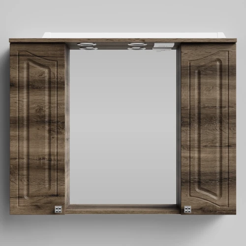 Зеркало Адам 90, Дуб крымский коричневый ПВХ 131005-9005