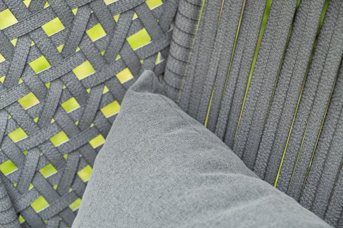 "Капри" подвесное кресло из искусственного ротанга, цвет серый