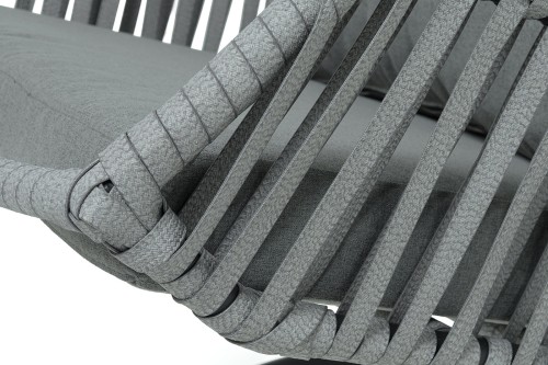 "Капри" подвесное кресло из искусственного ротанга, цвет серый