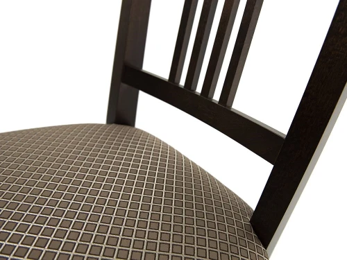 Обеденная группа (Стол Греция и 4 стула Никас), орех темный