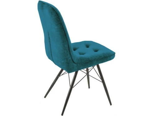 Обеденная группа (Стол Корсика Мрамор светлый и 4 Бордо Милано 08), черный