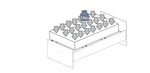 Кровать с основанием Калипсо 160х200, Бежевый