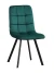 C919/DC809 Стул мягкий, ИЗУМРУД#h56 велюр, каркас металл черный КВАДРАТ