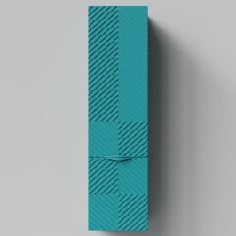 Пенал Эйфория 40 F4, пример RAL 5021 Водная синь, матовая, подвесной, правый