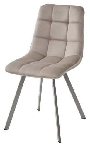 Стул CHILLI SQUARE G062-13 кварцевый, велюр/ латте каркас М-City