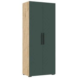 Шкаф двухстворчатый Флэш (900), Браш Мени Грин, Дуб крафт