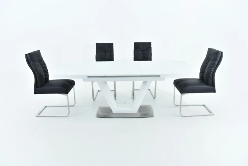 Стол Фоджа, Стекло, 160см, Белый