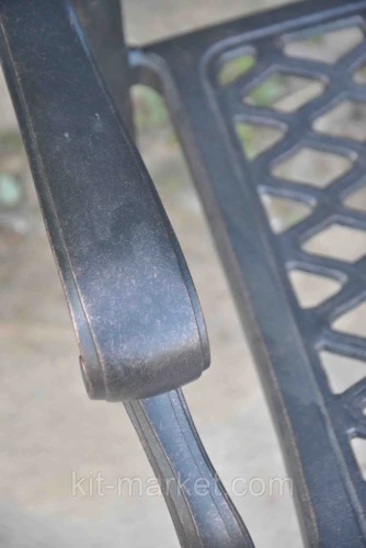 Обеденный садовый стол из литого алюминия