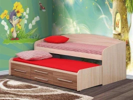 Кровать 2-х ярусная Адель-5 Ясень Шимо темный/светлый