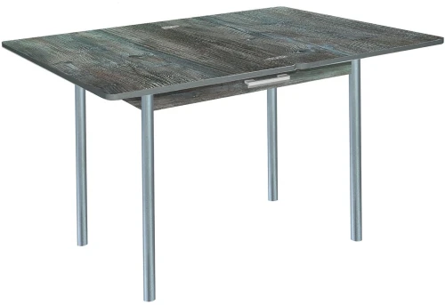 Симпл стол обеденный раскладной с ящиком / сосна пасадена/металлик